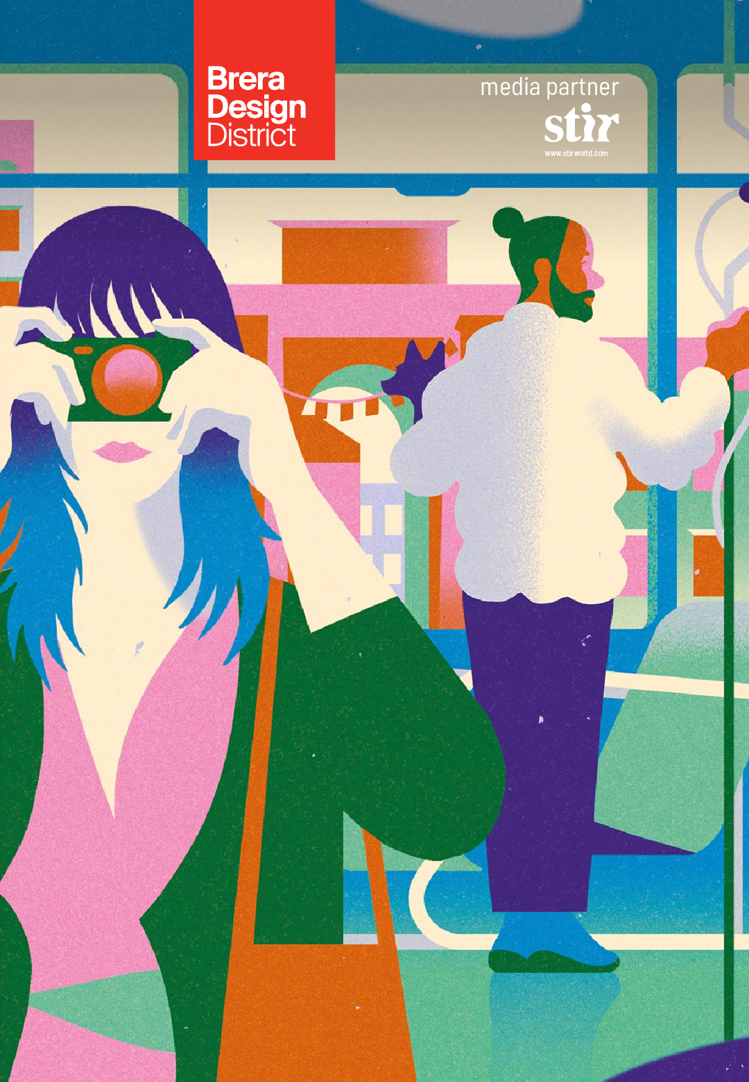 The visual identity for Brera Design District this year, created by Chiara Ghigliazza, offers a fresh perspective on the city, from Milan&rsquo;s oldest and beloved mode of transport, the tram | Milan Desig