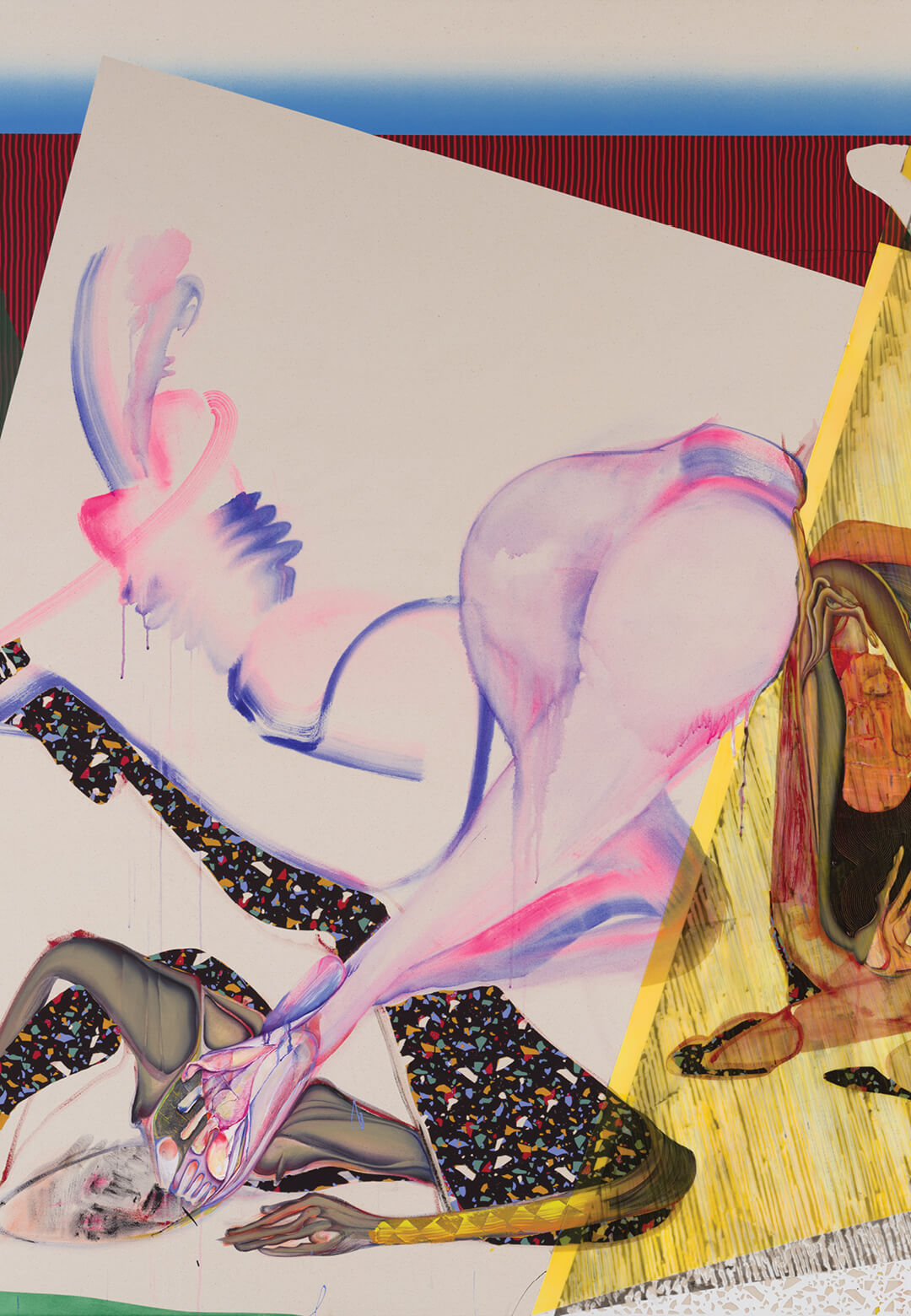 Burden Of Yer Own Making, acrylic on canvas, 2023, Christina Quarles | In the Shadow of Burning Light | Gammel Strand | STIRworld