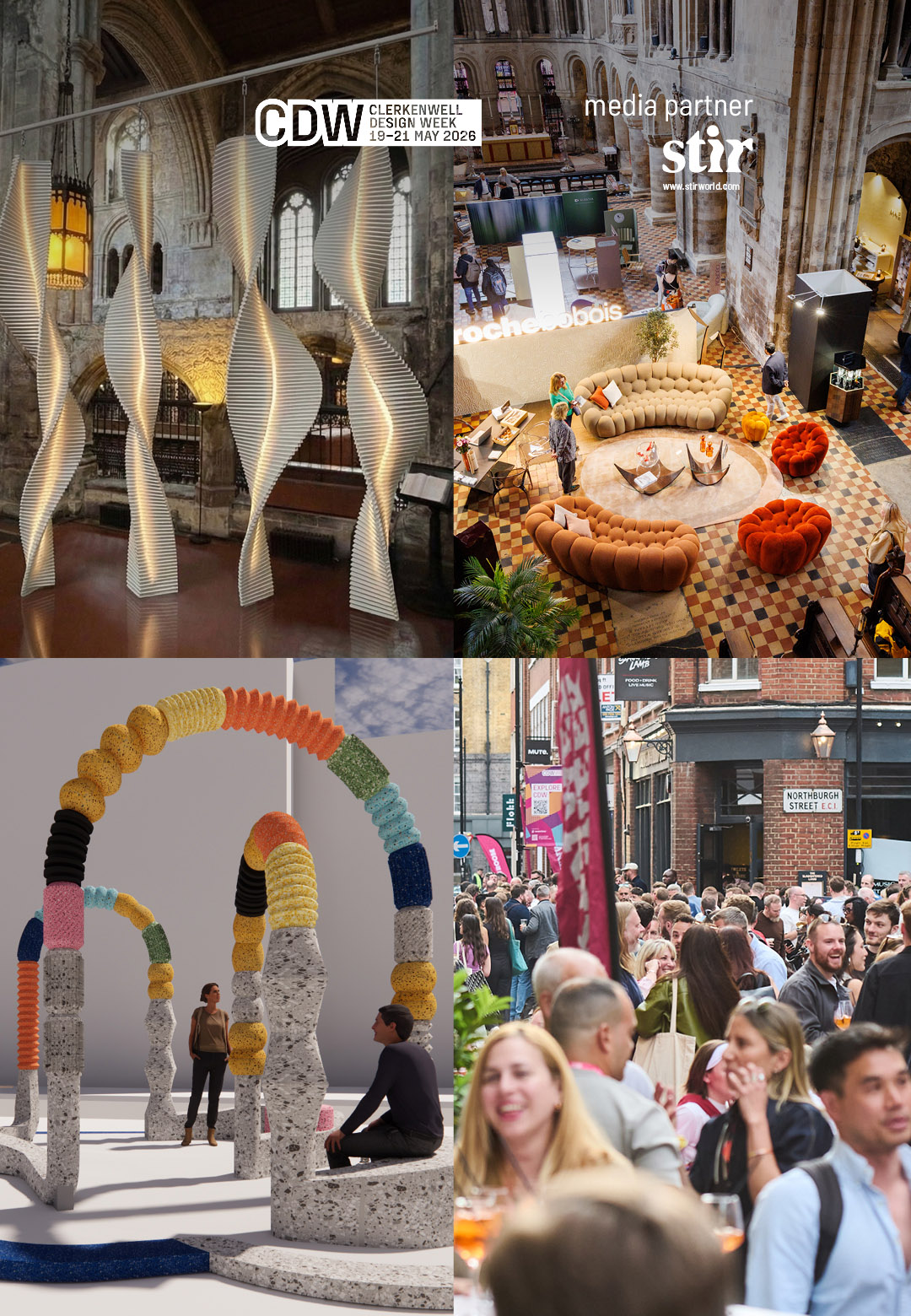 Clerkenwell Design Week returns to London for its landmark 15th edition with a series of immersive &lsquo;Design Interventions&rsquo; | Clerkenwell Design Week 2026 | STIRworld