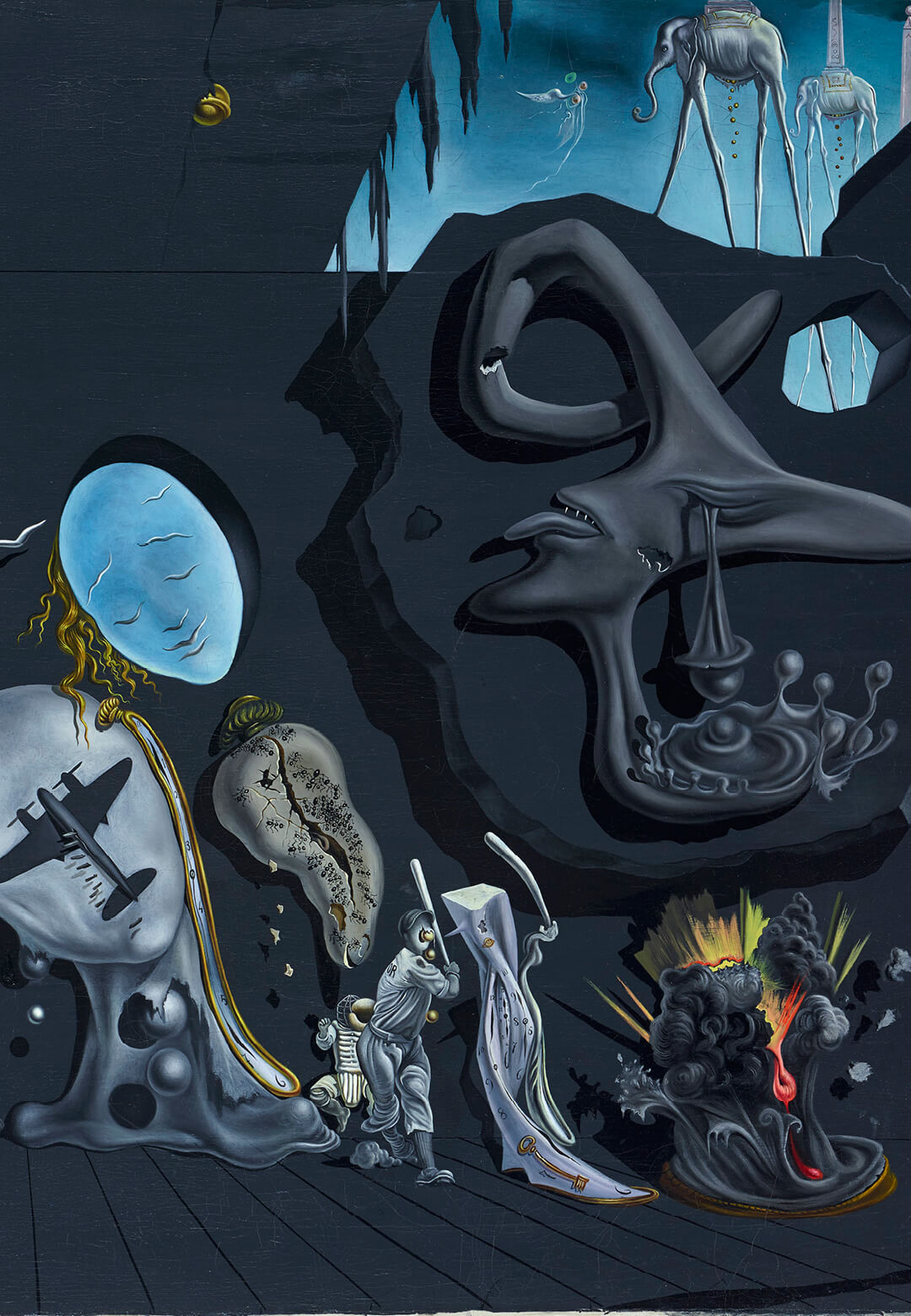 ‘Uranium and Atomica Melancholica Idyll’, oil on canvas, 1945 | The Atomic Age | Salvador Dalí | STIRworld