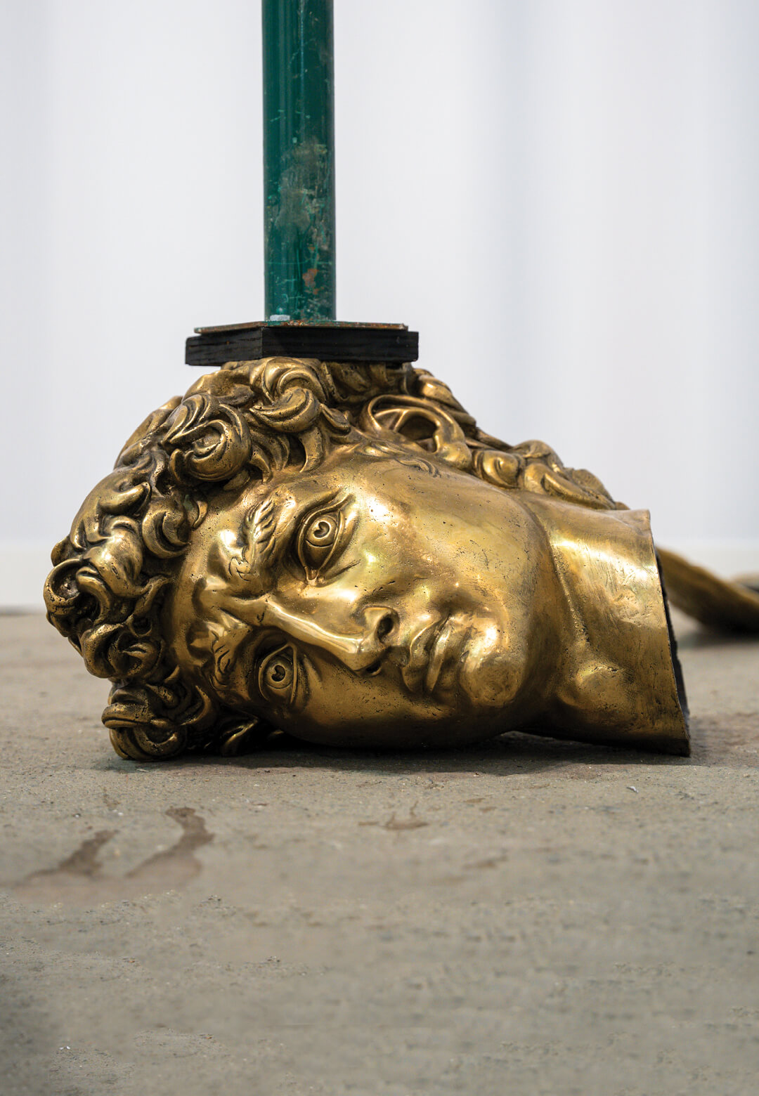 Brace / David, 2022, 3D modelled brass sculpture, construction strut, Carlos Aires by Zilberman Gallery | Contemporary Istanbul 2023 | STIRworld