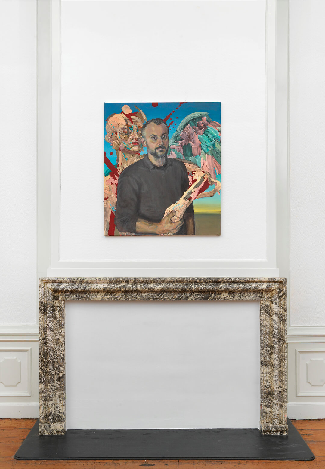 Orpheus (1. Gesang), 2020, Oil on canvas and AR App; Unity, 2023, Oil on canvas and AR app; Gaya, 2023, Oil on canvas and AR app | Dennis Rudolph | STIRworld