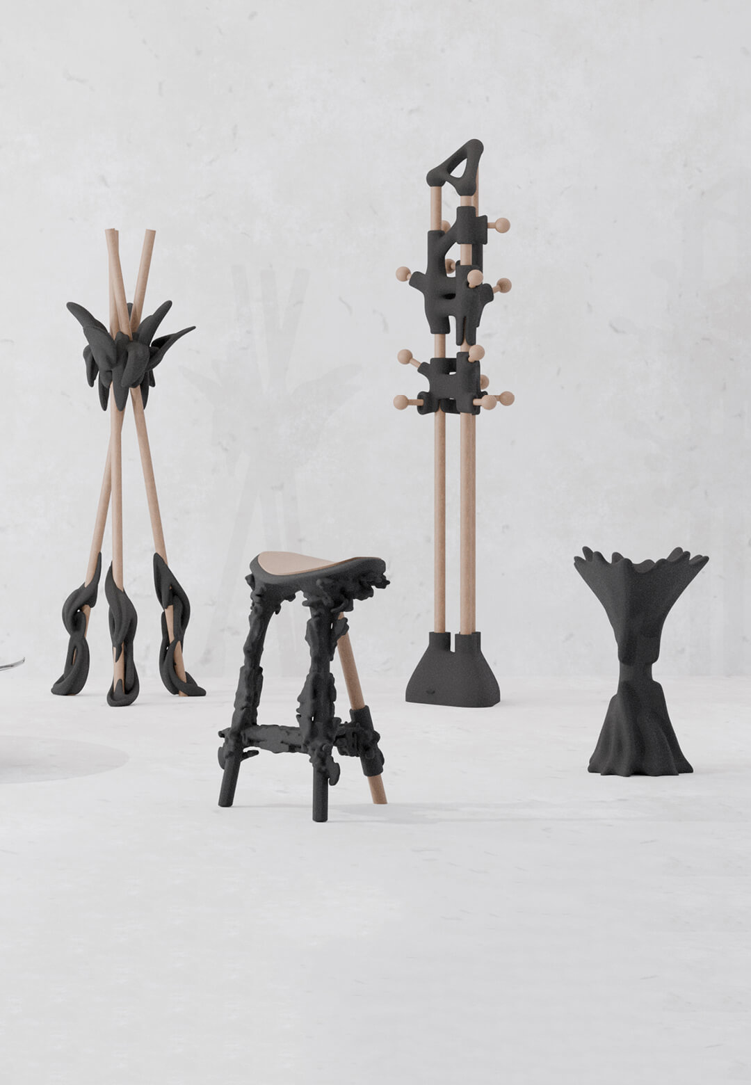 Created by London-based studio Wedge, &lsquo;Epoch [I] & [II]&rsquo; are marked by material intelligence and algorithmic imperfections | Epoch I and II | Wedge | STIRworld