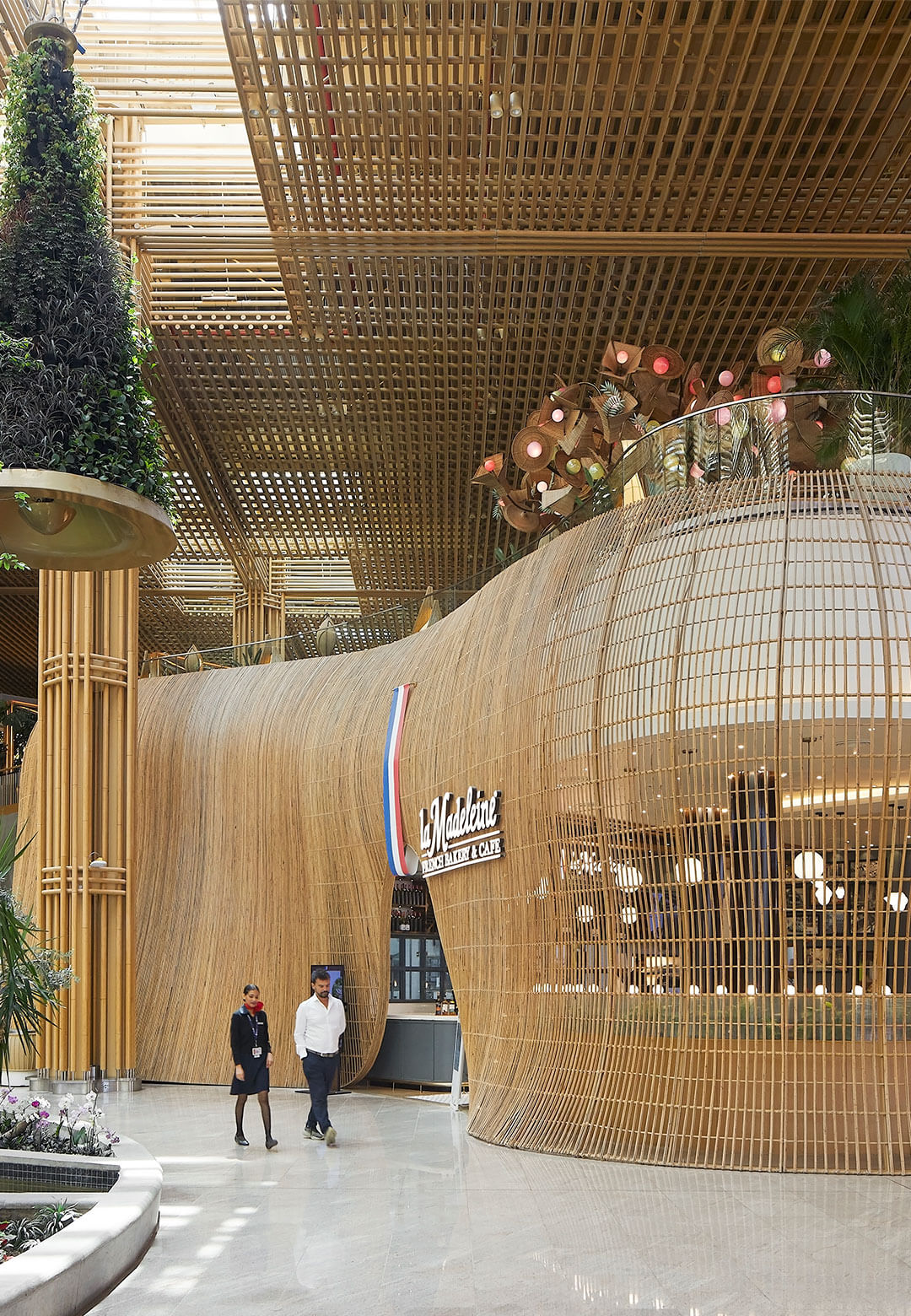 A parametric expression of rattan structures embellishes the urban environment at Terminal 2 of Bengaluru’s International Airport| Kempegowda International Airport| Enter Projects Area| STIRworld