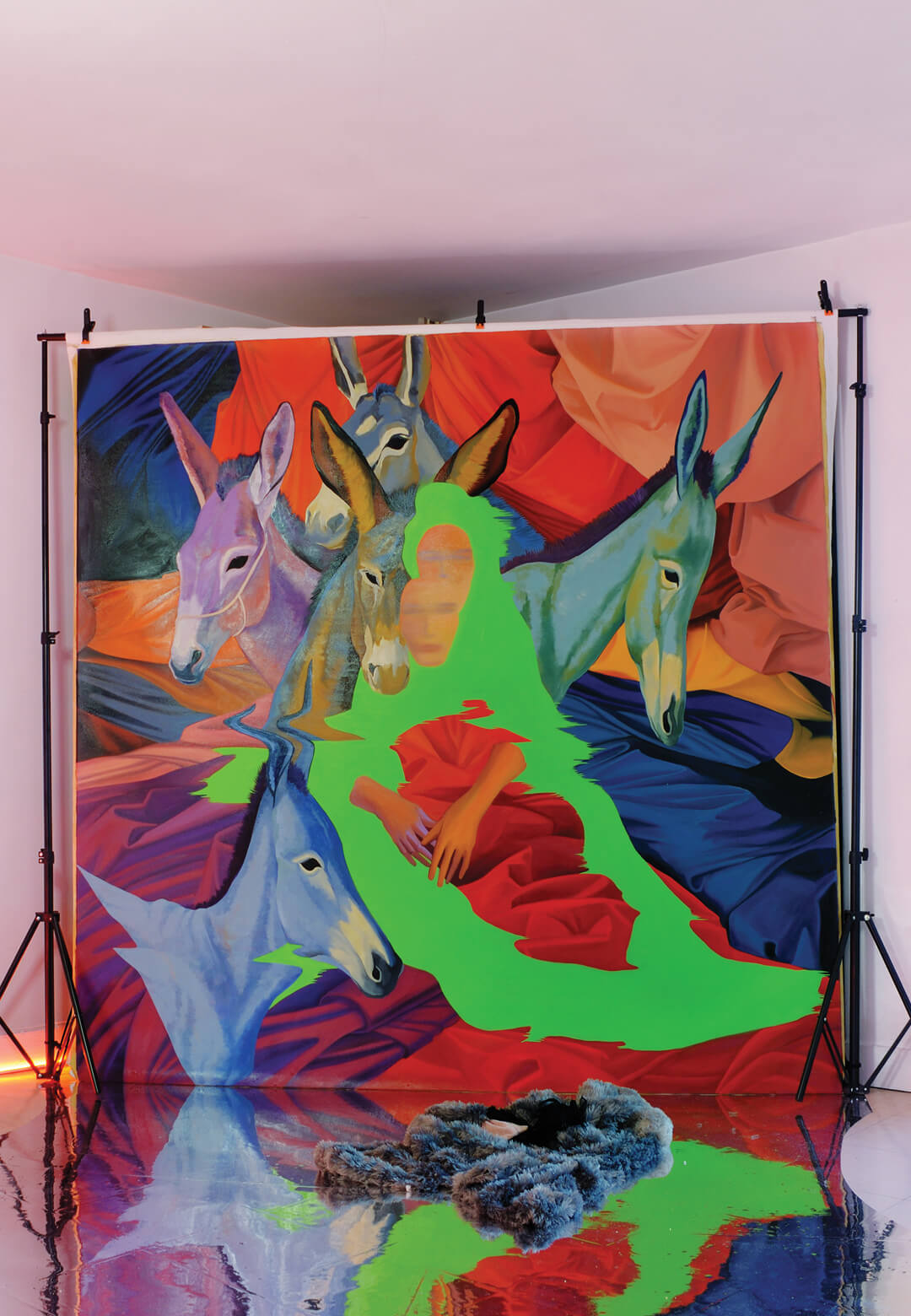 Installation view of The Embassy of Mirrors,2023-2024, Faina Yunusova; established by Sasha Baydal within the Cité internationale des arts, Paris | Faina Yunusova | STIRworld