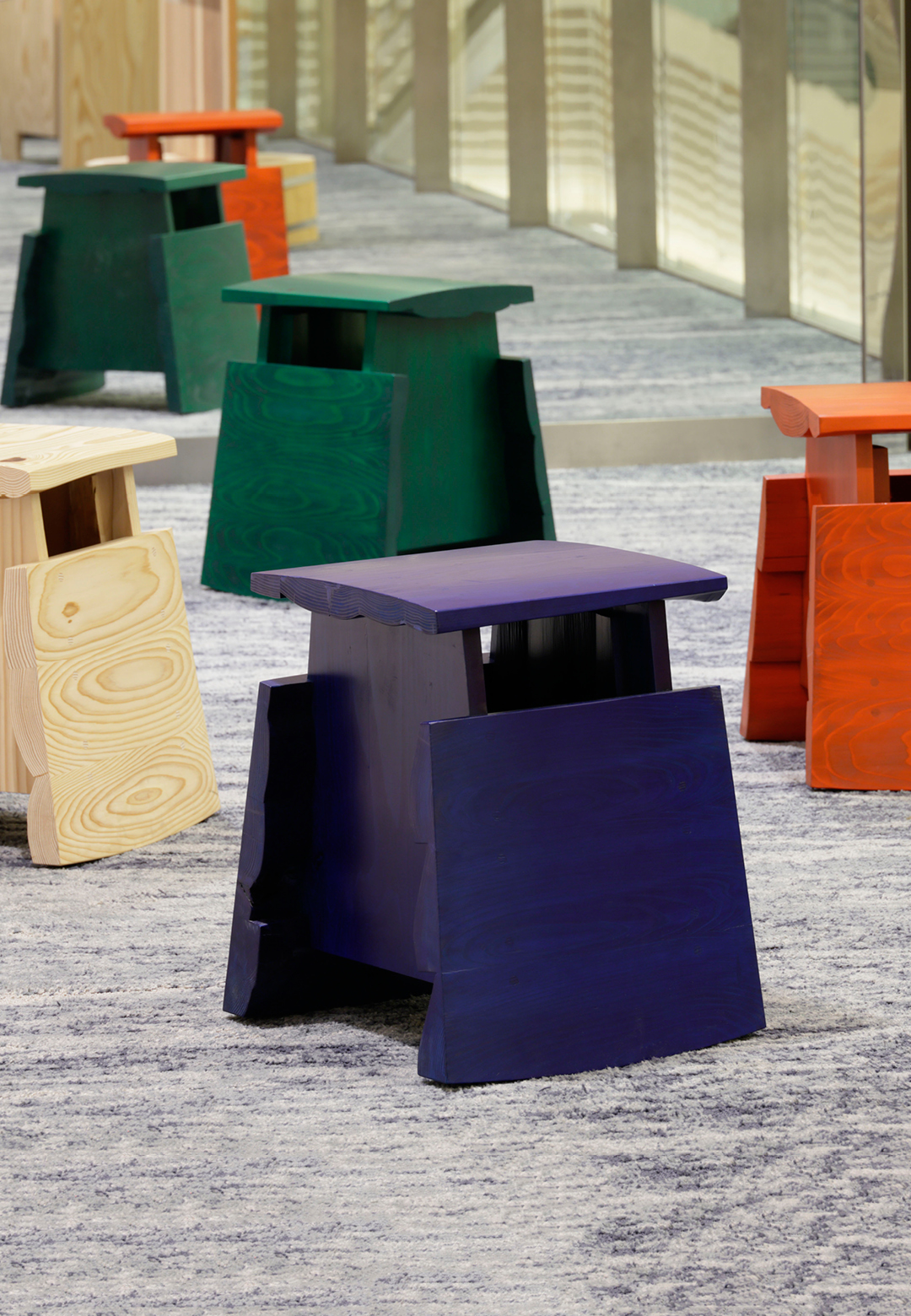 The furniture collections comprising the second phase of A Tree by GINZA SIX and DAIKEI MILLS, displayed at the GINZA SIX commercial complex in Japan | A Tree | GINZA SIX and DAIKEI MILLS | STIRworld