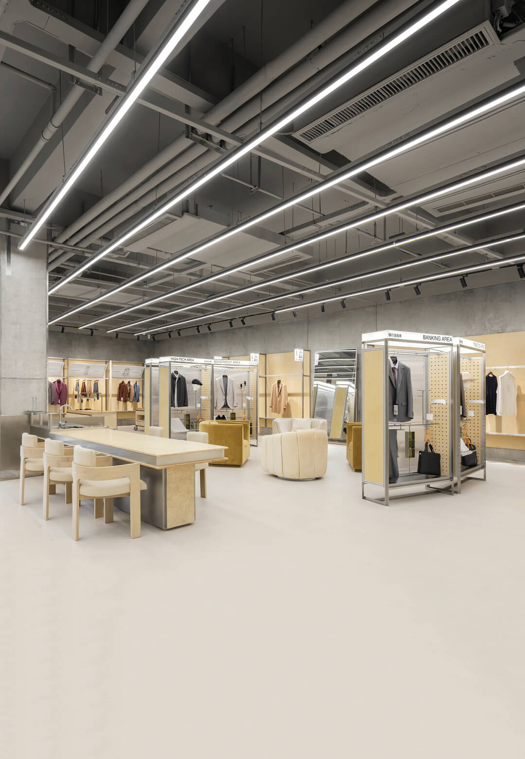 The design for the Progen Suit retail store by Greater Dog Architects features editable display systems | Progen Suit | Greater Dog Architects | STIRworld