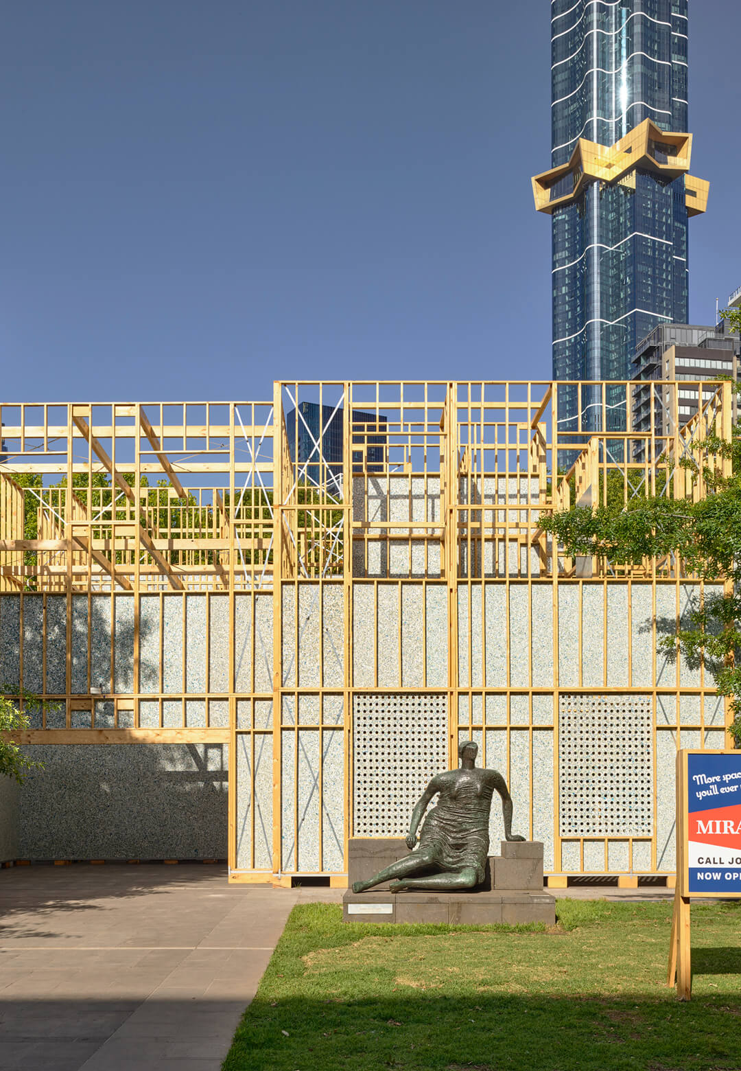 Installation view of the 2024 NGV Architecture Commission: Home Truth by Breathe on display from November 13, 2024, until April 27, 2025 at NGV International, Melbourne | Home Truth | Breathe | STIRwo