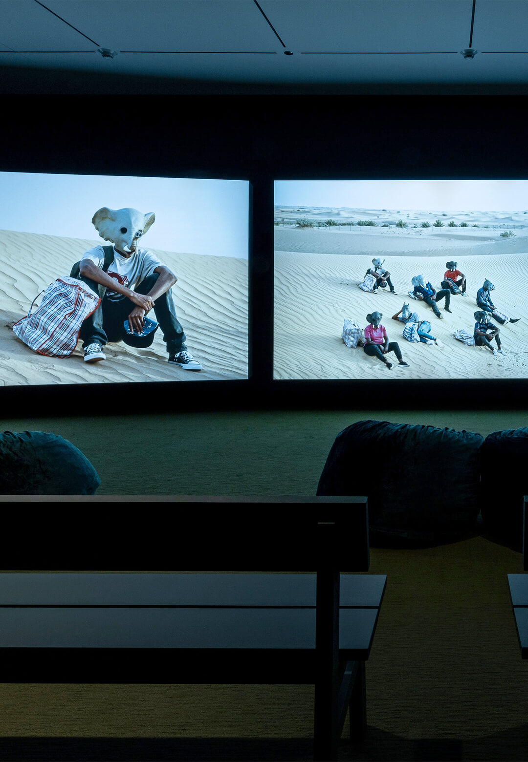 Exhibition view of ‘Four Nocturnes’, three-channel HD colour video installation, 2019 | John Akomfrah: Four Nocturnes | John Akomfrah | STIRworld