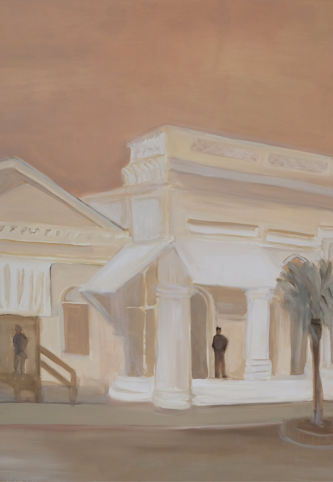 Royal Medical Hall, Ambala Cantt., oil on linen, 2024, Joya Mukerjee Logue | Vadehra Art Gallery | STIRworld