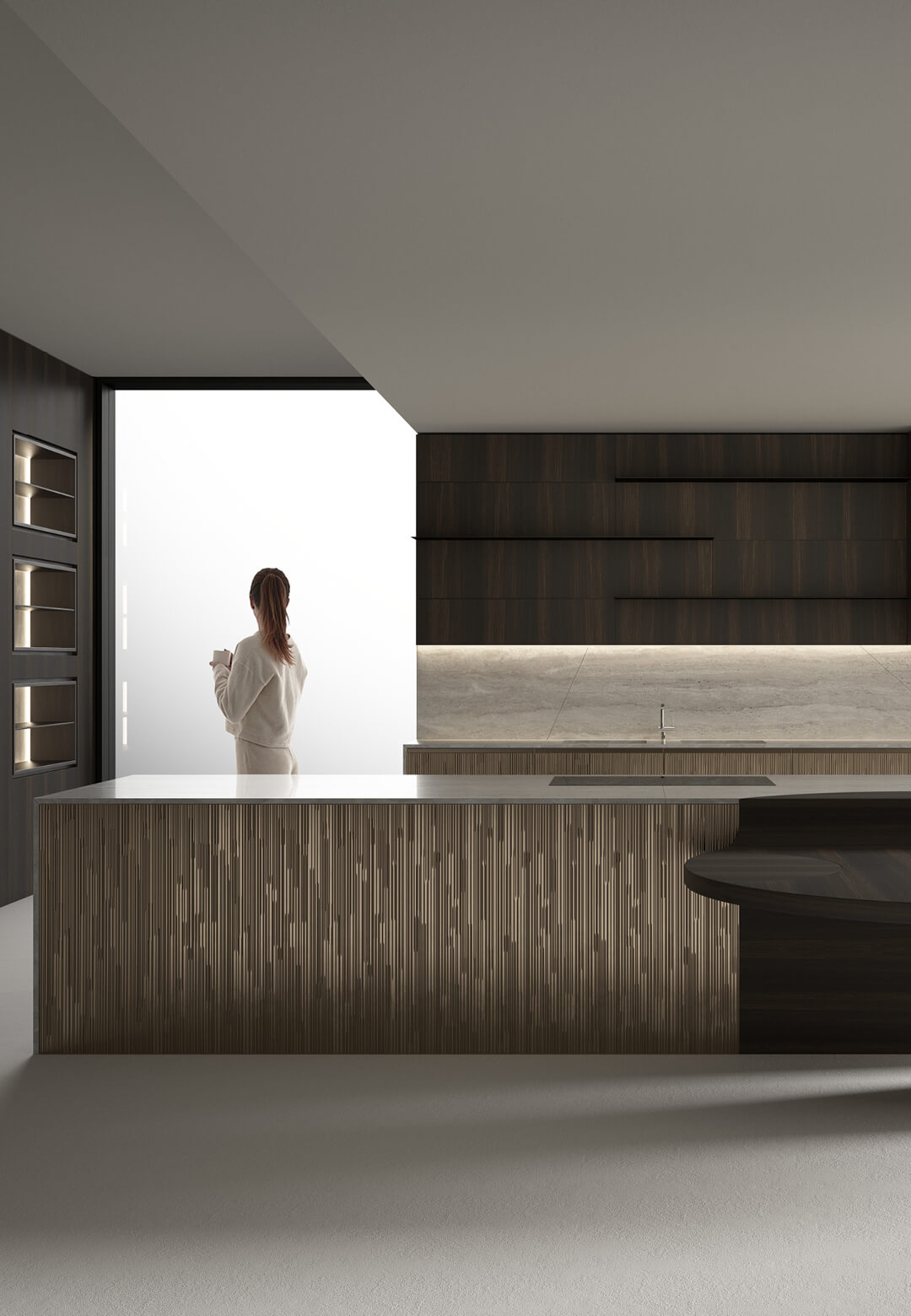 Laurameroni kitchen with bases and islands in Decor Liquid MetalBronze | Laurameroni Kitchens ‘à la carte’ | Laurameroni | STIRworld