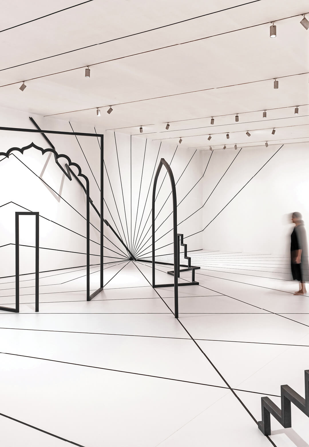 Installation view of Hybrid Drawings, 2023, Ayesha Singh | Liminal Gaps | Nita Mukesh Ambani Cultural Centre| STIRworld