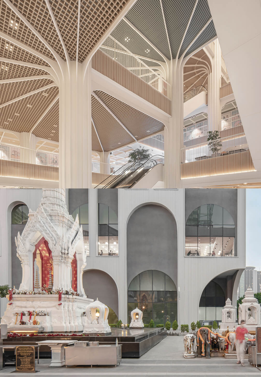 The architects were inspired by lily pads and used their profiles to define the design narrative of the building’s façade and interiors| CentralWorld | Linehouse | STIRworld