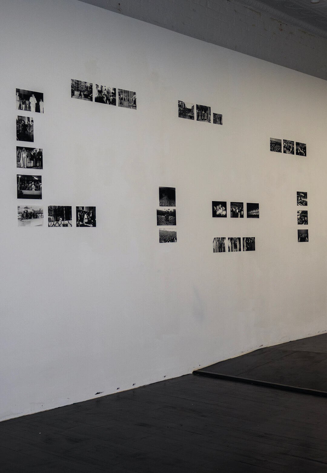 Independence Day 1934-1975, 2009-2019, installation view, 57 black & white inkjet prints with exhibition guide, Maryam Jafri | Independence Day 1934-1975 | Kai Matsumiya Fine Arts| STIRworld