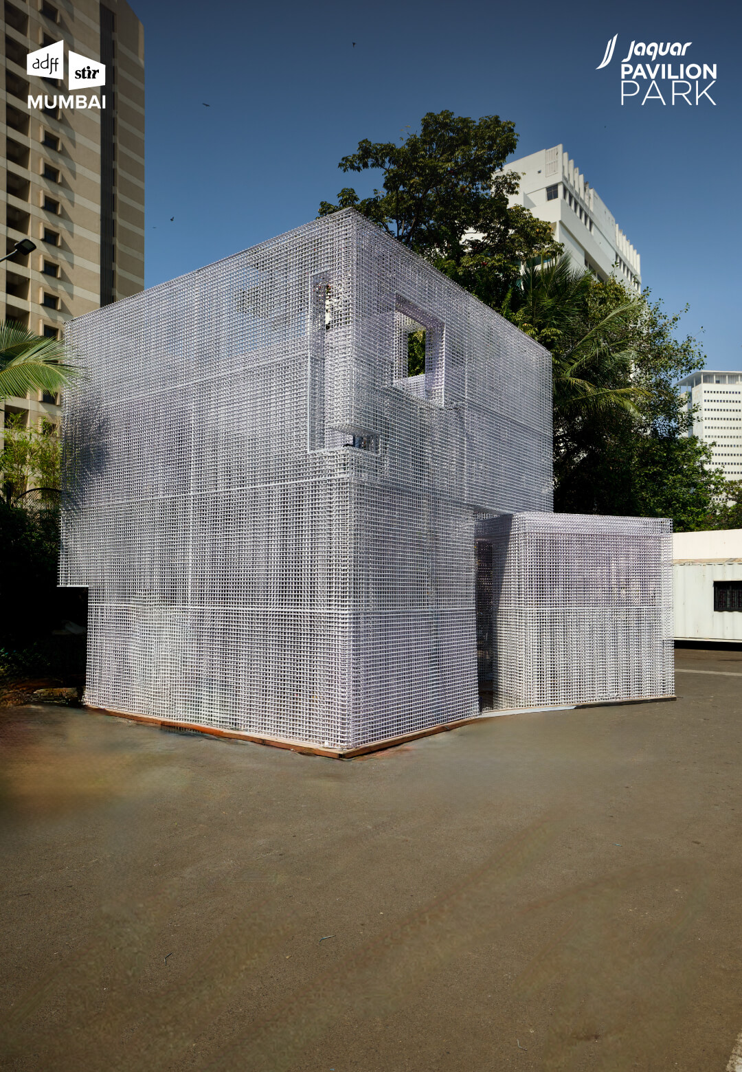 View of the central plaza at NCPA Mumbai, which hosted a majority of the pavilion designs at ADFF:STIR Mumbai&rsquo;s second edition | Jaquar Pavilion Park at ADFF:STIR Mumbai 2026 | STIRworld