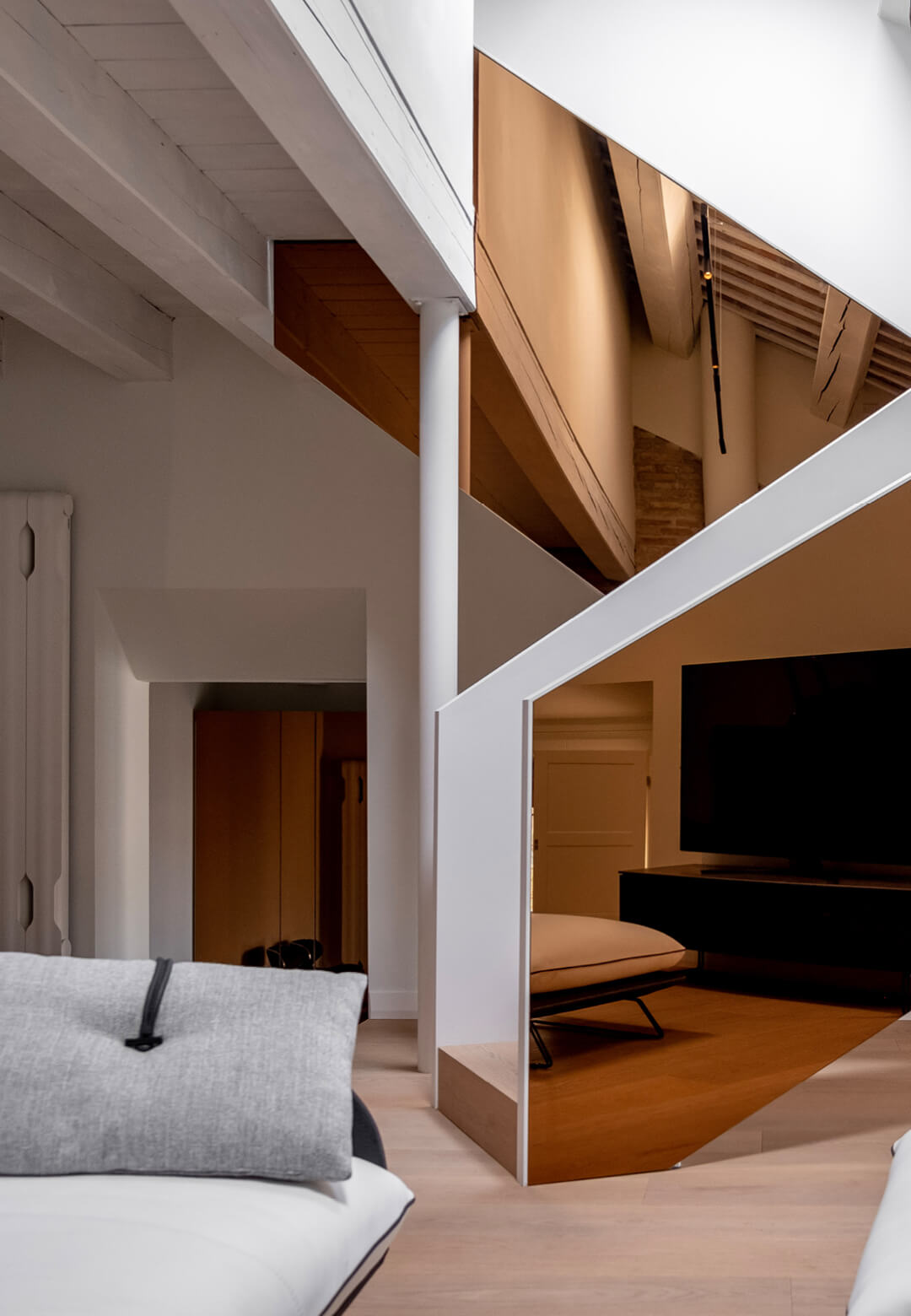Located in the historic building of Palazzo Calboli dall'Aste, the NAP residence is designed by Italian practice tissellistudioarchitetti | NAP | tissellistudioarchitetti | STIRworld