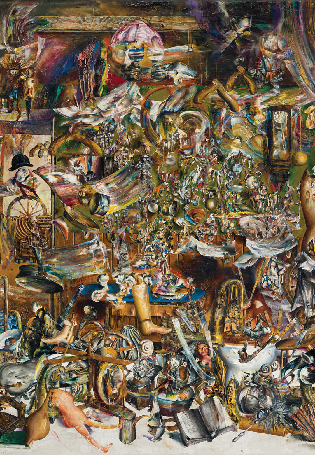 ‘The Past of Room’, 1961, oil on canvas, László Lakner | László Lakner. Infinitum | STIRworld