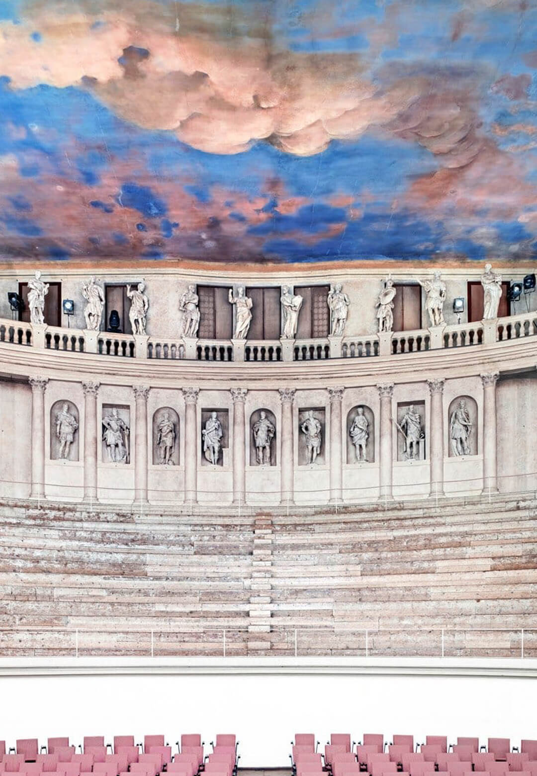 Candida Höfer, Teatro Olimpico Vicenza I, Exhibition view of Inside Italian Architecture at Patricia Low Venezia, Venice | Inside Italian Architecture | Candida Höfer | STIRworld