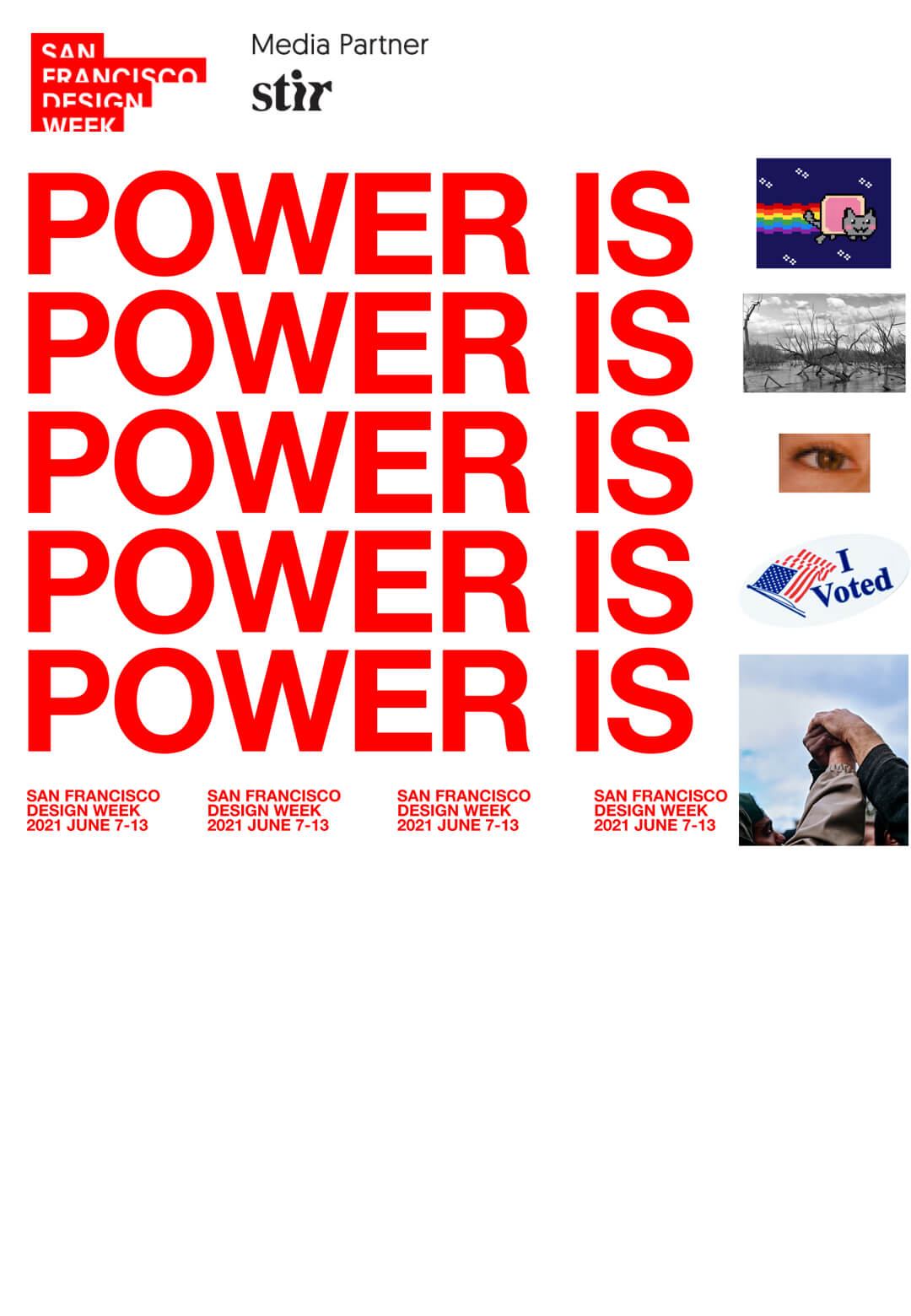 2021 San Francisco Design Week poster | Design Festival | San Francisco | STIRworld