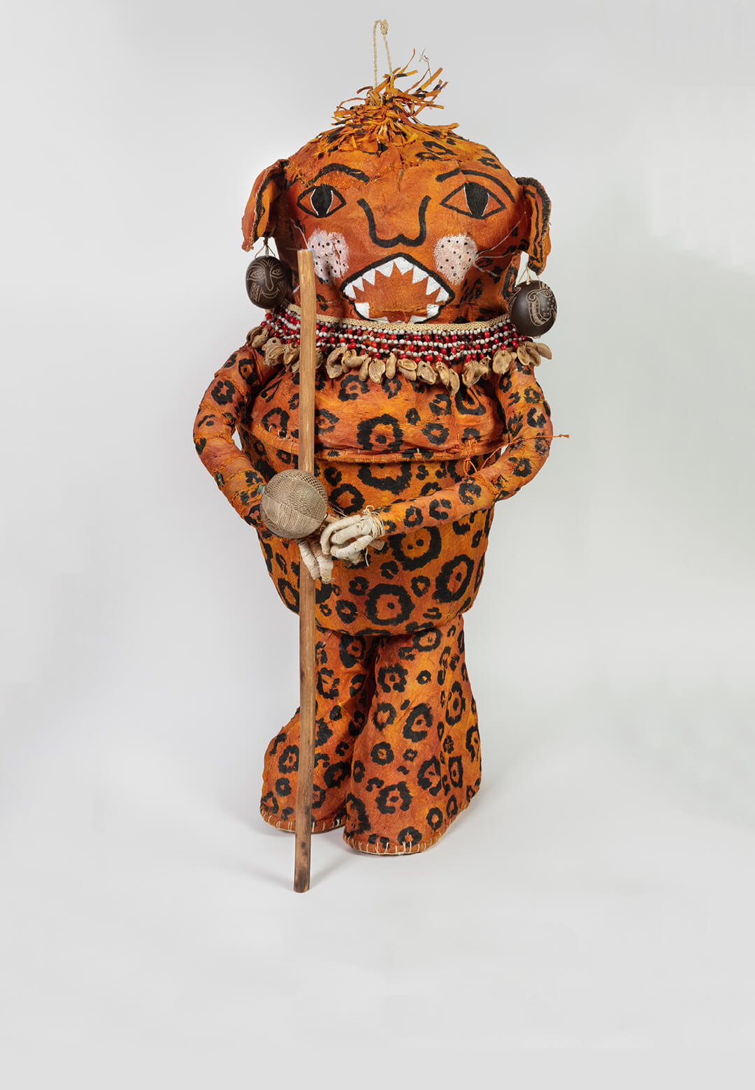 Installation view of ‘Tigre rig+’, 2023, Santiago Yahuarcani;  ‘Shimimbro’, 2024, Nereyda López | Somos raices | Santiago Yahuarcani | Nereyda López | STIRworld
