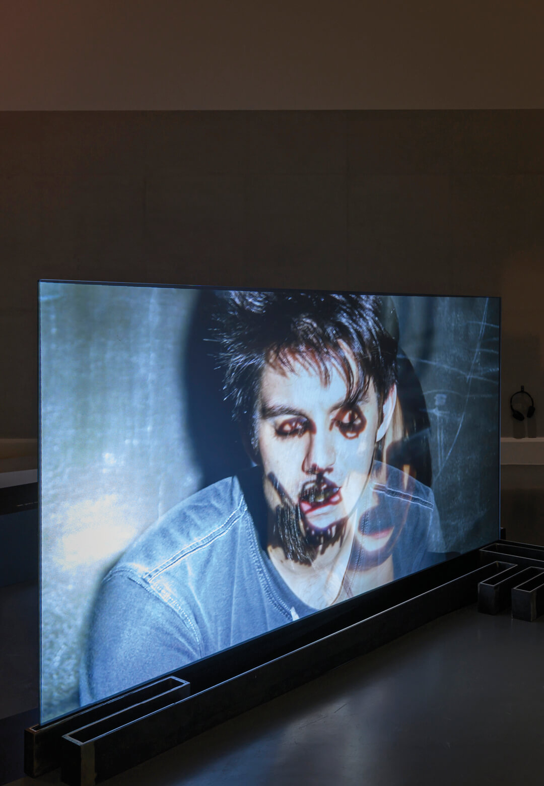 Detail from ‘Washing Brain and Corn Installation’, 2012/2023, video, Sung Hwan Kim | Protected by roof and right-hand muscles | STIRworld