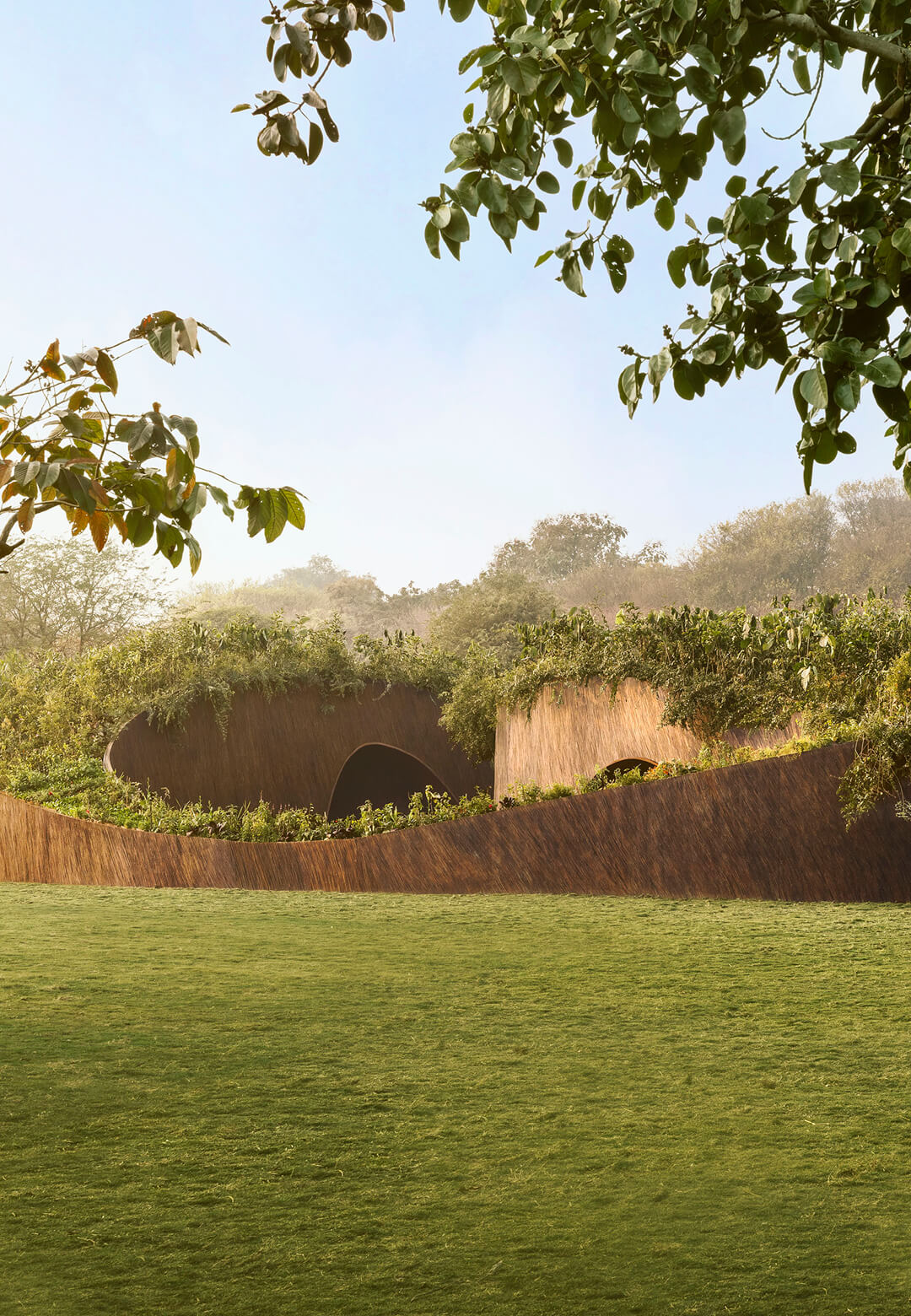 Commissioned by Aranyani and designed by T__M.space, &lsquo;Sacred Nature&rsquo; is the inaugural annual Aranyani Pavilion on view at Sunder Nursery in New Delhi, India | Aranyani Pavilion | T__M.space | STIRworl