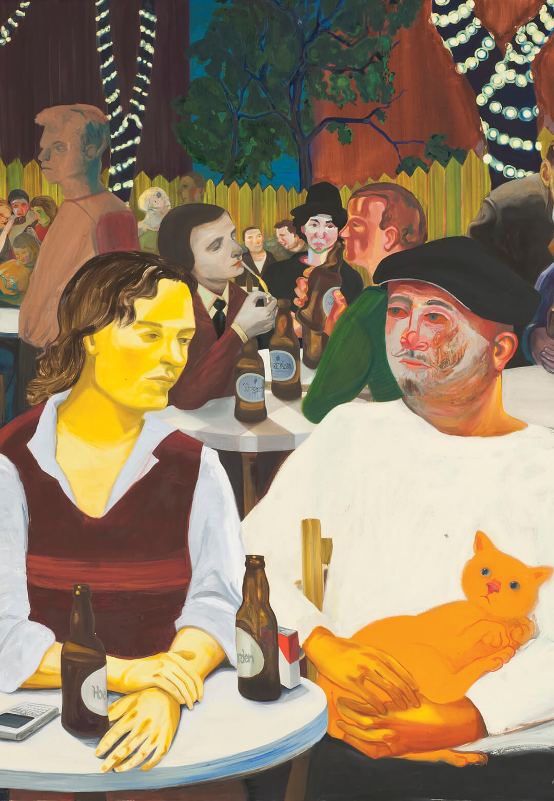 ‘Beer Garden with Ulrike and Celeste’, oil on canvas, 2009, Nicole Eisenman | Nicole Eisenman. What Happened | STIRworld