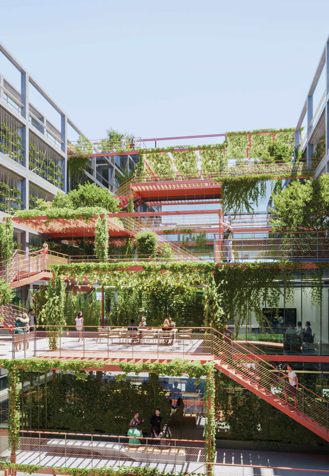 The Vertical Farmhouse inserts an orchard between a lab and an office | Vertical Farmhouse| HENN | STIRworld