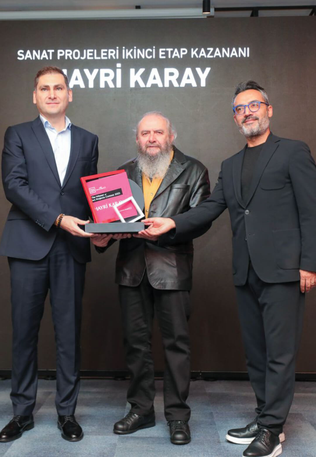 (From L-R)  Selahattin Bilgen, Hayri Karay and Gülveli Kaya, 2023 | İGA ART Art Project Contest | Hayri Karay | STIRworld
