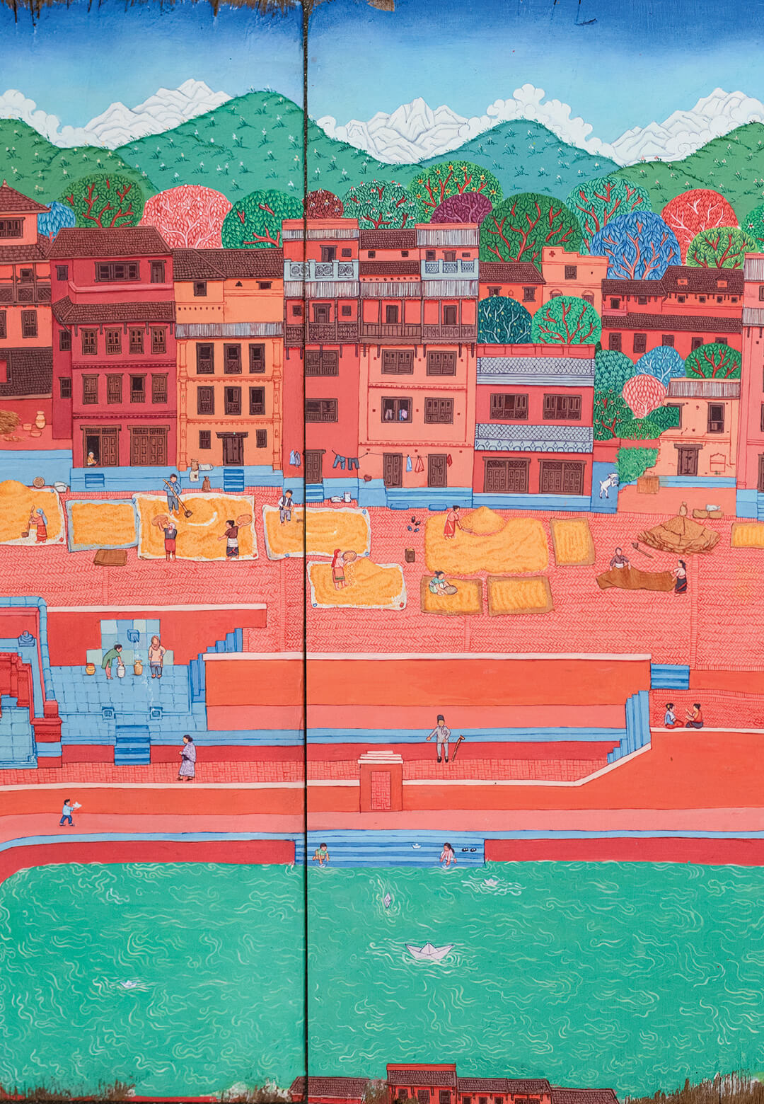 Narrating the city, Acrylic on wooden panel, Hitesh Vaidya | STIRworld