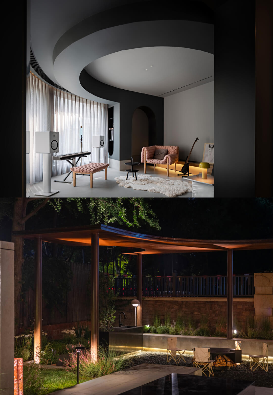 The newly refurbished residence by PING Design uses light and contrasts to enhance spatial interaction | PING Design | STIRworld