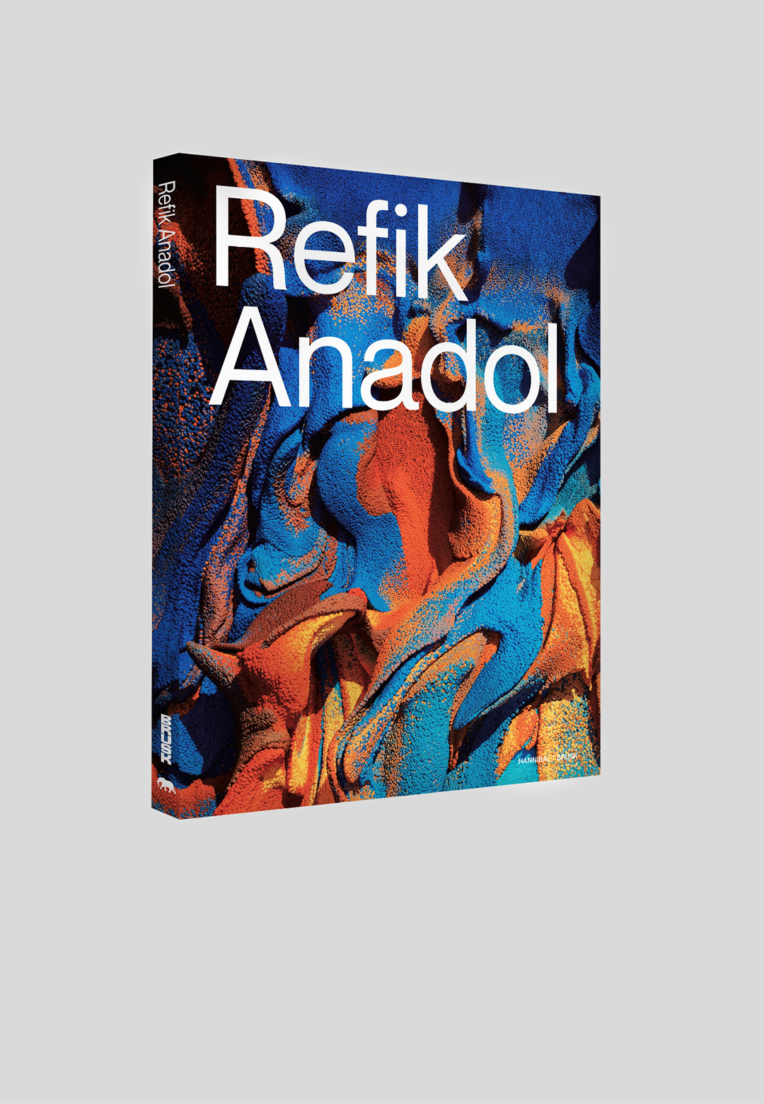 3D Cover of &lsquo;Refik Anadol&rsquo;, 2026, Hannibal Books; Refik Anadol, photographed | Hannibal Books | Refik Anadol | STIRworld