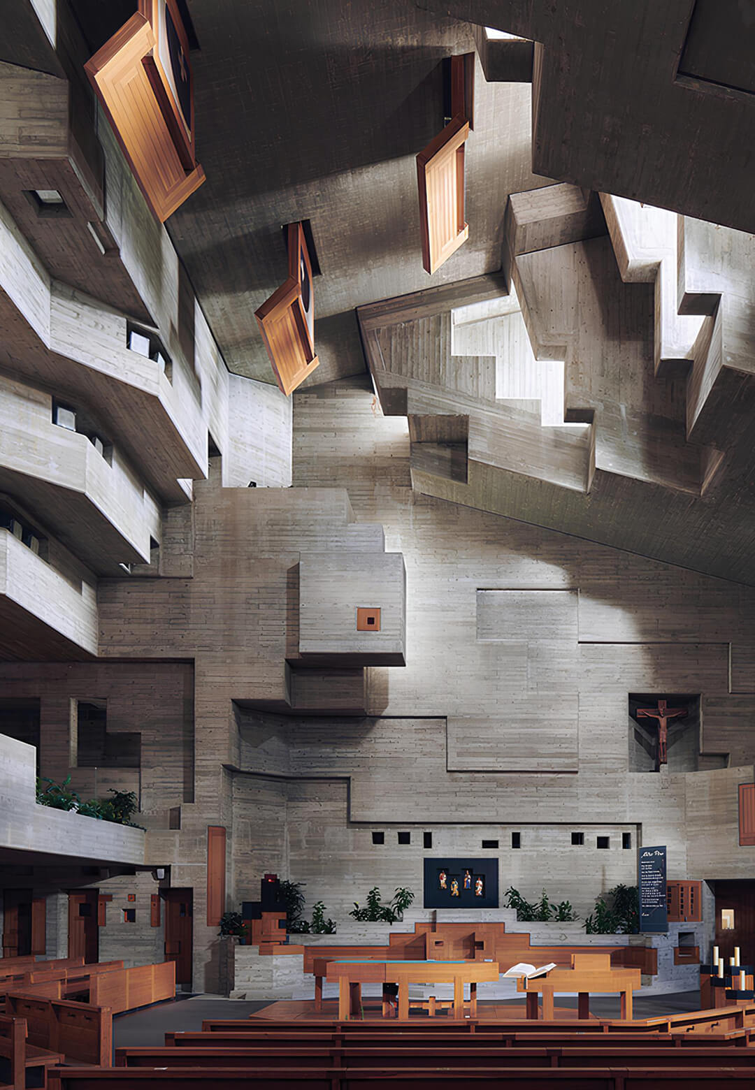 Sacred Modernity (film) by Jamie McGregor Smith; Image: L’église Saint-Nicolas - Heremence, Switzerland - Walter Maria Förderer, 1968-1971 | Sacred Modernity by Jamie McGregor Smith | STIRworld