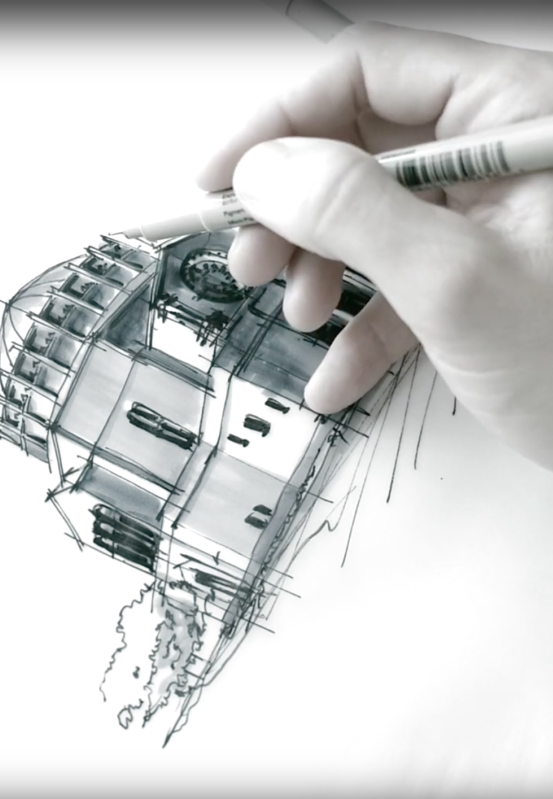 Sketching the Wilshire Boulevard Temple | Dan Hogman | STIRworld