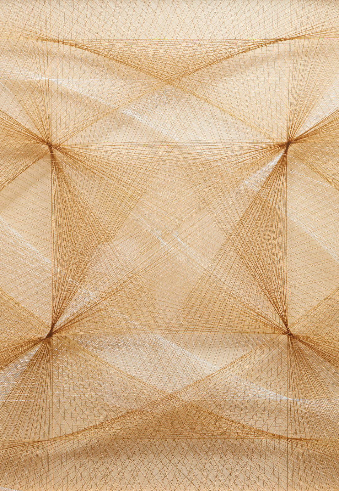 String Composition #82, 1957, Thread on silk, Sue Fuller | STIRworld
