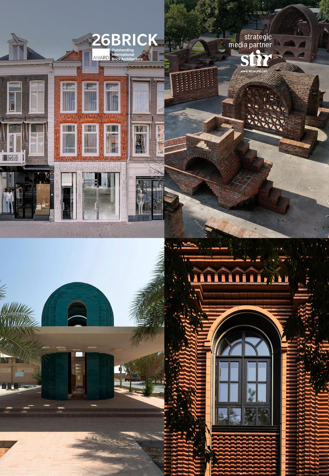 The projects shortlisted in the &lsquo;Building outside the box&rsquo; category play with the traditional form of the brick in their designs | Building outside the box | BRICK AWARD | STIRworld