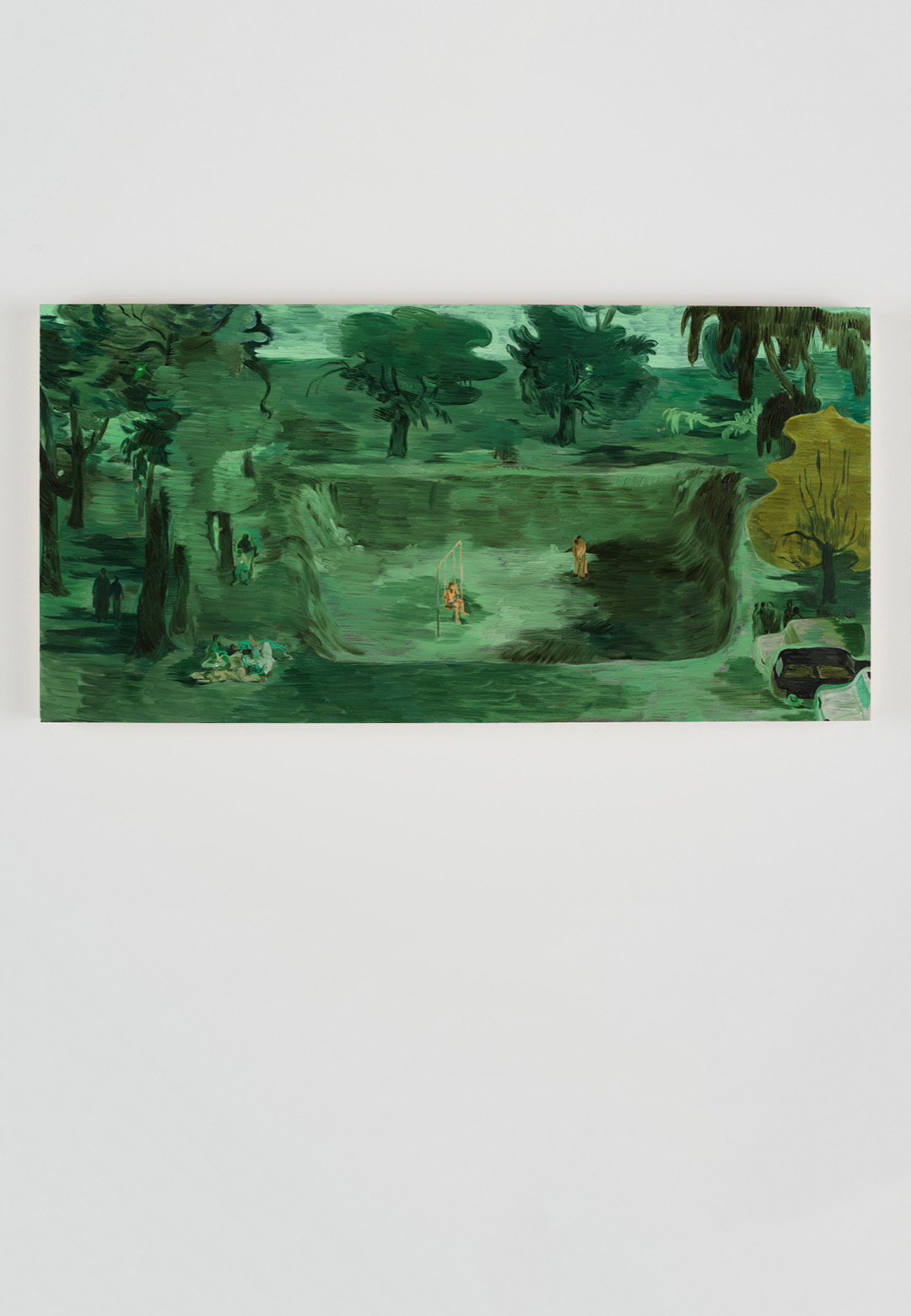 ‘A Meeting Place’, oil on panel, 2024, Salman Toor|Luhring Augustine|Salman Toor