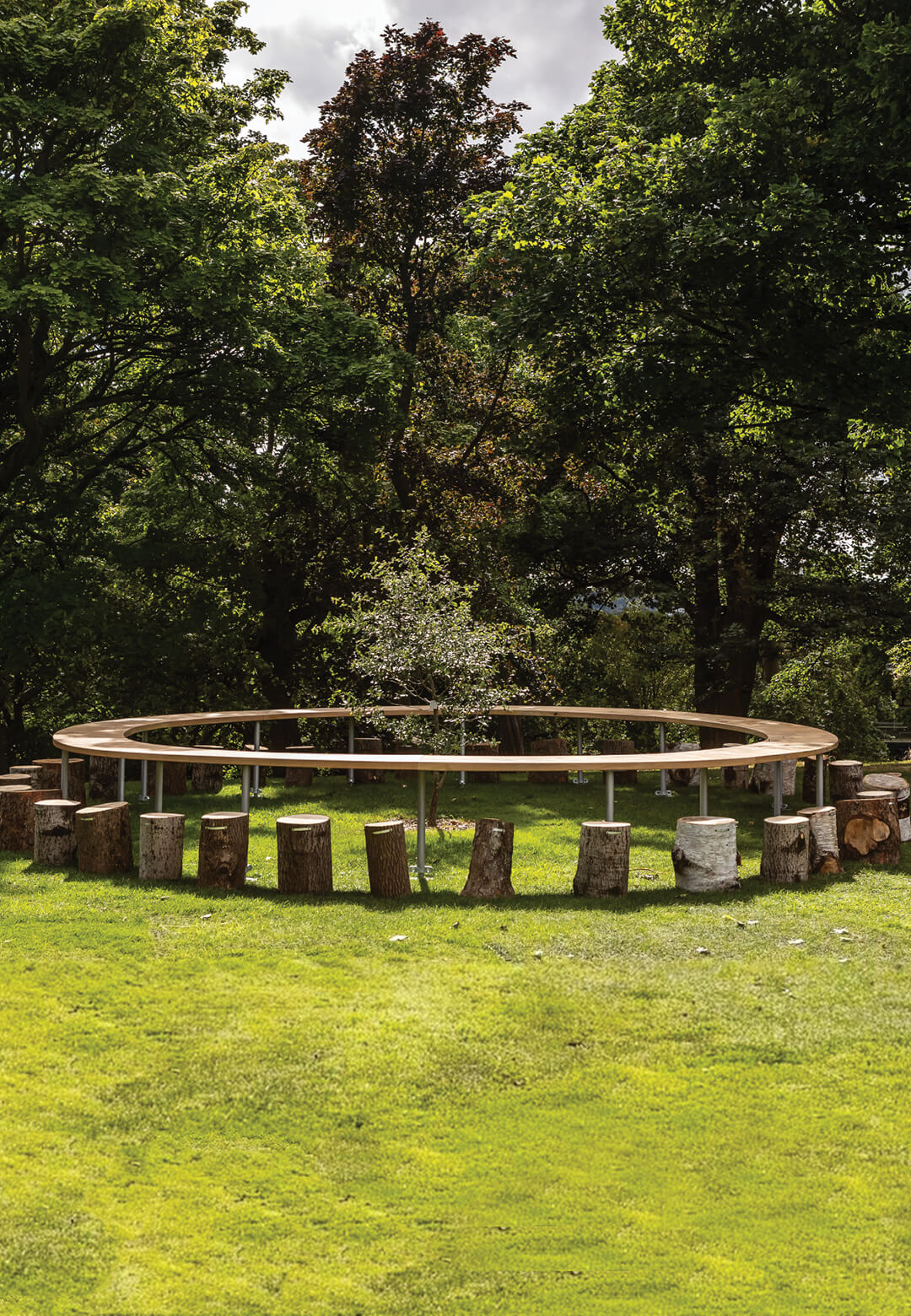 Around a Tree, sculptural intervention, 2024, Más Arte Más Acción (MAMA) | Edinburgh Art Festival 2024 | STIRworld