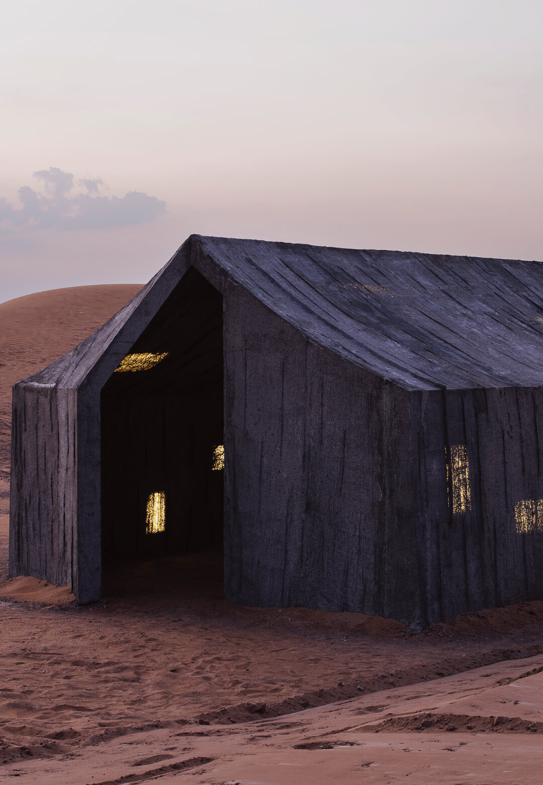 Concrete Tent by DAAR on display at the Sharjah Architecture Triennial 2023 | Sharjah Architecture Triennial | Tosin Oshinowo | STIRworld