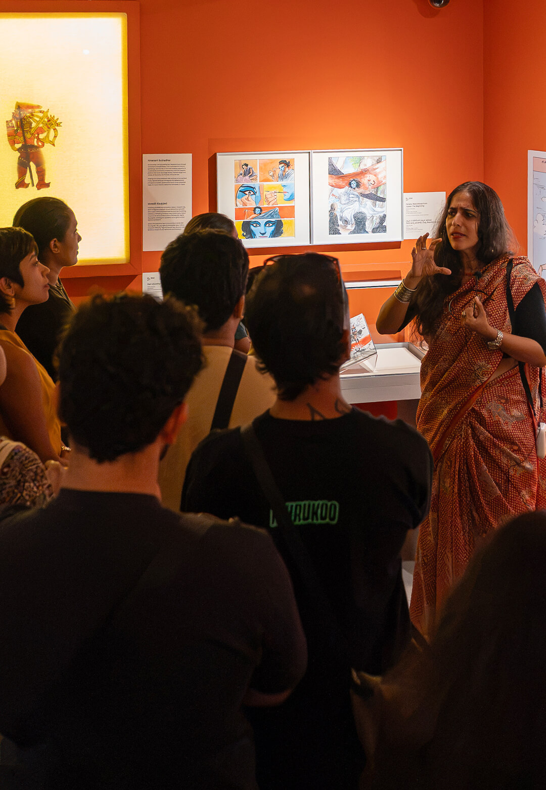 Installation view of &lsquo;A Moving Line: 1500 Years of Indian Visual Storytelling&rsquo;, 2026 | MAP | STIRworld