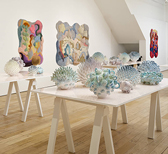 Textile meets porcelain in Shimmering Real: Perception and the Spaces Between