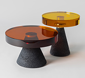 Draga & Aurel extends the Transparency Matters collection with clear tables