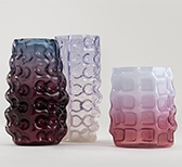 Galerie kreo presents Tejo Remy's glassblown vases as Solid Air, Liquid Colour