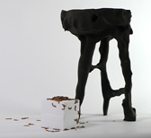Polystyrene-eating mealworms collaborate on William Eliot's 'Digested Objects'