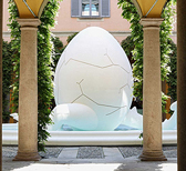 Symbolism echoes across Alessi's 'Myth Makes Belief', traversing imaginative realms