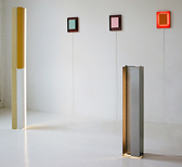 Varicoloured industrial forms mark Ford Bostwick's debut lighting designs
