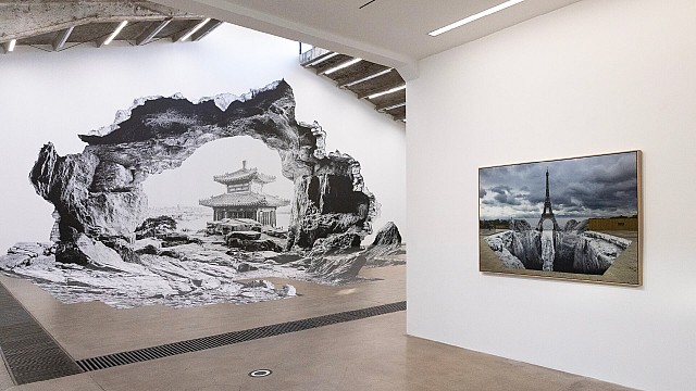 Constructing illusions with Kaleidoscope by French artist JR at Galleria Continua, Beijing