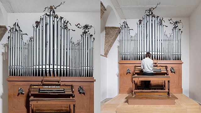 Art in times of war: Instrument by artist Zhanna Kadyrova at Galleria Continua