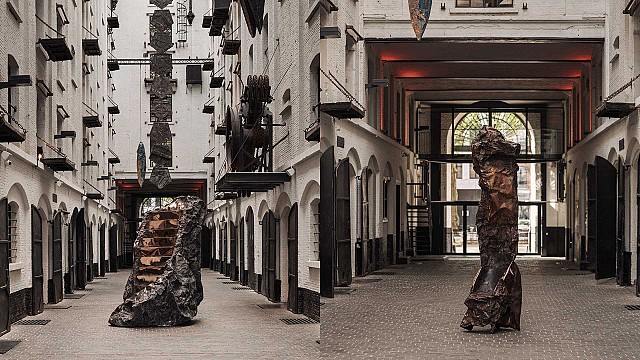 Forging speculative environments with Marius Ritiu's hammered copper sculptures