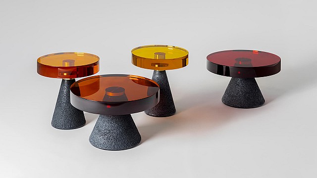 Draga & Aurel extends the Transparency Matters collection with clear, sleek tables